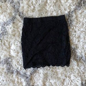 Perfect black lace mini skirt
